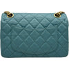 シャネル CHANEL 2.55 チェーンショルダー AS0874 19番台 ライトブルー ゴールド金具 エイジドカーフ レディース ショルダーバッグ