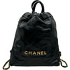 シャネル CHANEL CHANEL 22 バッグパック AS3859 ブラック ゴールド金具 カーフスキン レディース リュック・デイパック