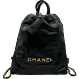シャネル CHANEL CHANEL 22 バッグパック AS3859 ブラック ゴールド金具 カーフスキン レディース リュック・デイパック