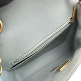 シャネル CHANEL ミニ マトラッセ17 AS3738 ライトグレー ゴールド金具 ラムスキン レディース ショルダーバッグ