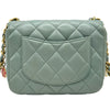 シャネル CHANEL ミニ マトラッセ17 AS3738 ライトグレー ゴールド金具 ラムスキン レディース ショルダーバッグ