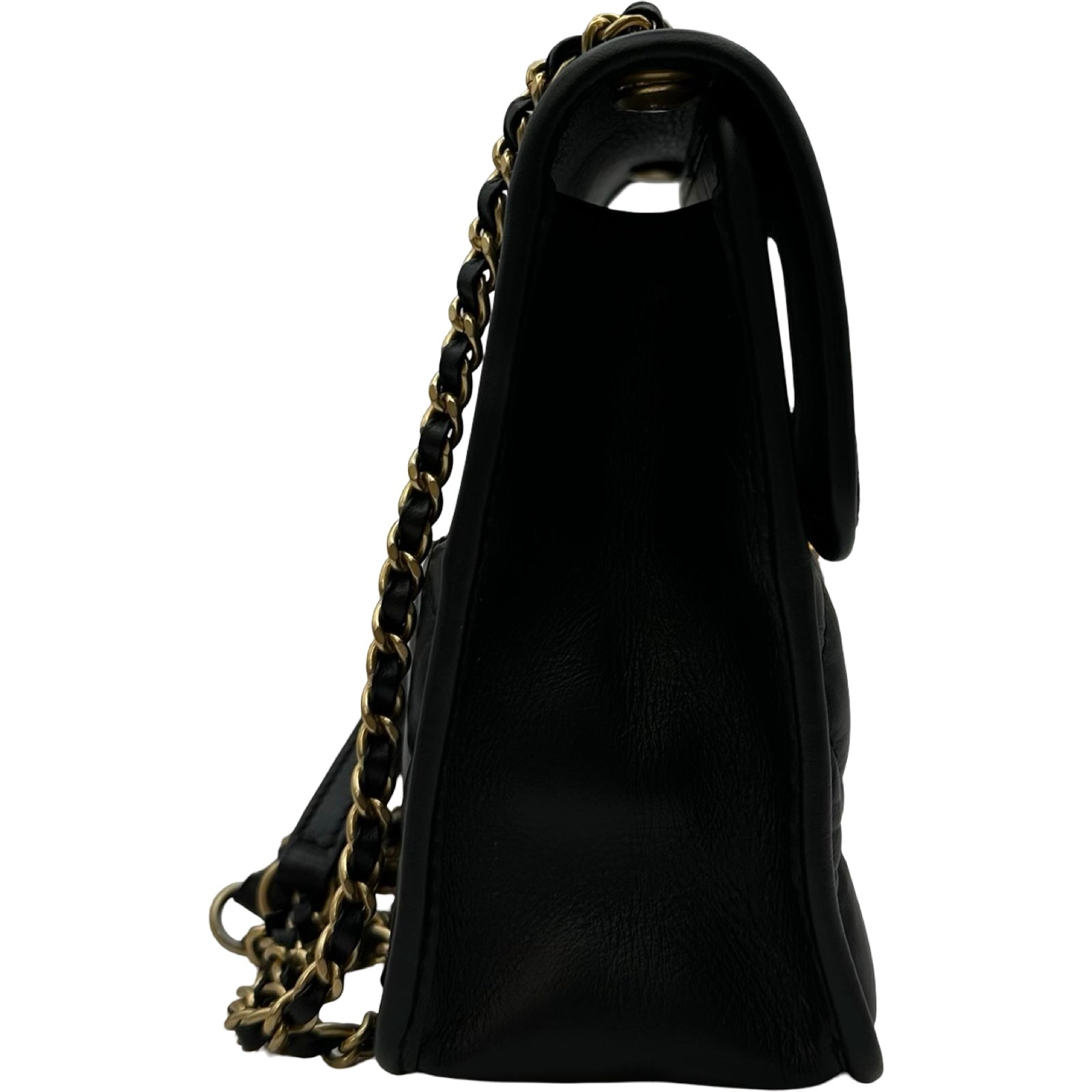 シャネル CHANEL マトラッセミニフラップバッグ AS4025 ブラック ゴールド金具 エイジドカーフ レディース ショルダーバッグ シャネル CHANEL マトラッセミニフラップバッグ AS4025 ブラック