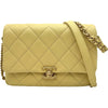 シャネル CHANEL マトラッセスモールフラップバッグ AS3103 ライトイエロー ゴールド金具 キャビアスキン レディース ショルダーバッグ