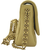 シャネル CHANEL マトラッセスモールフラップバッグ AS3103 ライトイエロー ゴールド金具 キャビアスキン レディース ショルダーバッグ