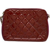 シャネル CHANEL ココマークカメラケース A92667 20番台 ダークピンク ゴールド金具 エナメル レディース ショルダーバッグ