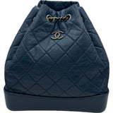 シャネル CHANEL ガブリエルドゥバッグパック A94485 24番台 ブルー ゴールド/シルバー金具 エイジドカーフ レディース リュック・デイパック