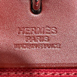 エルメス HERMES エールバッグジップPM Y刻印 ルージュアッシュ　シルバー金具 トワル・ヴァッシュ レディース ハンドバッグ
