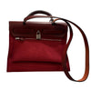 エルメス HERMES エールバッグジップPM Y刻印 ルージュアッシュ　シルバー金具 トワル・ヴァッシュ レディース ハンドバッグ