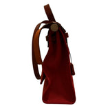 エルメス HERMES エールバッグジップPM Y刻印 ルージュアッシュ　シルバー金具 トワル・ヴァッシュ レディース ハンドバッグ