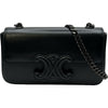 セリーヌ CELINE トリオンフチェーンショルダー 199243 ブラック ブラック金具 シャイニカーフスキン レディース ショルダーバッグ