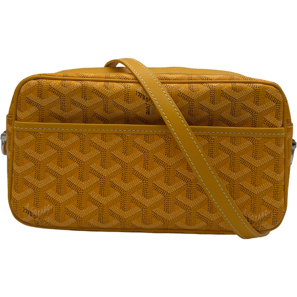 Goyard イエロー ショルダーバッグ ポーチ付き ゴヤール GOYARD カップヴェールPM イエロー コーティングキャンバス