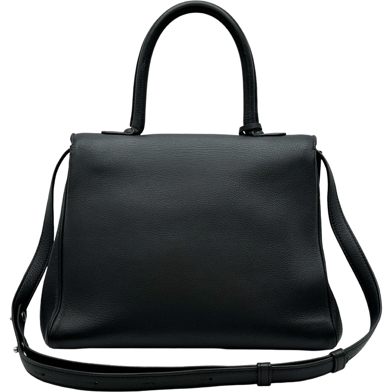 デルヴォー DELVAUX プリヨンMM ブラック レザー ユニセックス 