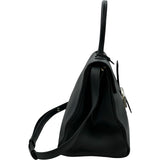 デルヴォー DELVAUX プリヨンMM ブラック レザー ユニセックス ショルダーバッグ