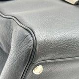 デルヴォー DELVAUX プリヨンMM ブラック レザー ユニセックス ショルダーバッグ