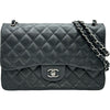 シャネル CHANEL デカマトラッセ30 A58600 25番台 ブラック シルバー金具 キャビアスキン レディース ショルダーバッグ