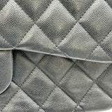 シャネル CHANEL デカマトラッセ30 A58600 25番台 ブラック シルバー金具 キャビアスキン レディース ショルダーバッグ