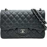 シャネル CHANEL デカマトラッセ30 A58600 25番台 ブラック シルバー金具 キャビアスキン レディース ショルダーバッグ
