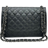 シャネル CHANEL デカマトラッセ30 A58600 25番台 ブラック シルバー金具 キャビアスキン レディース ショルダーバッグ