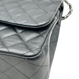 シャネル CHANEL デカマトラッセ30 A58600 25番台 ブラック シルバー金具 キャビアスキン レディース ショルダーバッグ