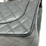 シャネル CHANEL デカマトラッセ30 A58600 25番台 ブラック シルバー金具 キャビアスキン レディース ショルダーバッグ