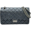 シャネル CHANEL 2.55 マトラッセ チェーンショルダー A37586 24番台 ブルーグレー系 シルバー金具 エイジドカーフ レディース ショルダーバッグ