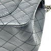 シャネル CHANEL 2.55 マトラッセ チェーンショルダー A37586 24番台 ブルーグレー系 シルバー金具 エイジドカーフ レディース ショルダーバッグ