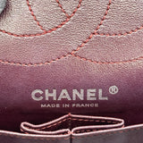 シャネル CHANEL 2.55 マトラッセ チェーンショルダー A37586 24番台 ブルーグレー系 シルバー金具 エイジドカーフ レディース ショルダーバッグ