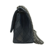 シャネル CHANEL 2.55 マトラッセ チェーンショルダー A37586 24番台 ブルーグレー系 シルバー金具 エイジドカーフ レディース ショルダーバッグ