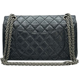 シャネル CHANEL 2.55 マトラッセ チェーンショルダー A37586 24番台 ブルーグレー系 シルバー金具 エイジドカーフ レディース ショルダーバッグ