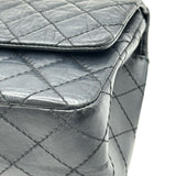 シャネル CHANEL 2.55 マトラッセ チェーンショルダー A37586 24番台 ブルーグレー系 シルバー金具 エイジドカーフ レディース ショルダーバッグ