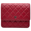 シャネル CHANEL クラシック チェーンウォレット AP3701 24番台 レッド ゴールド金具 キャビアスキン レディース ショルダーバッグ