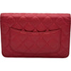 シャネル CHANEL マトラッセチェーンウォレット A33814 20番台 レッド シルバー金具 キャビアスキン レディース ショルダーバッグ