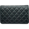 シャネル CHANEL カメリアチェーンウォレット AP0046 27番台 ブラック ゴールド金具 ラムスキン レディース ショルダーバッグ