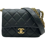 シャネル CHANEL マトラッセチェーンショルダーバッグ AS4637 ブラック ゴールド金具 キャビアスキン レディース ショルダーバッグ