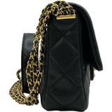 シャネル CHANEL マトラッセチェーンショルダーバッグ AS4637 ブラック ゴールド金具 キャビアスキン レディース ショルダーバッグ