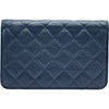 シャネル CHANEL マトラッセ チェーンウォレット AP0250 ブルー ゴールド金具 キャビアスキン レディース ショルダーバッグ