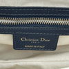 クリスチャン・ディオール Christian Dior オブリークサドルバッグ ネイビー ゴールド金具 キャンバス レディース ショルダーバッグ
