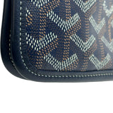 ゴヤール GOYARD プリュメポーチウォレット ネイビー コーティングキャンバス レディース ショルダーバッグ