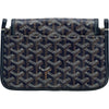 ゴヤール GOYARD プリュメポーチウォレット ネイビー コーティングキャンバス レディース ショルダーバッグ