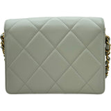 シャネル CHANEL マトラッセチェーンショルダーバッグ ライトグレー ゴールド金具 カーフスキン レディース ショルダーバッグ