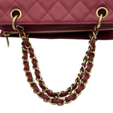 シャネル CHANEL ココマークチェーンショルダーバッグ A15688 6番台 ピンク ゴールド金具 キャビアスキン レディース ショルダーバッグ