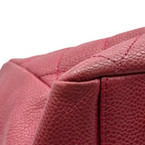 シャネル CHANEL ココマークチェーンショルダーバッグ A15688 6番台 ピンク ゴールド金具 キャビアスキン レディース ショルダーバッグ