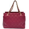 シャネル CHANEL ココマークチェーンショルダーバッグ A15688 6番台 ピンク ゴールド金具 キャビアスキン レディース ショルダーバッグ
