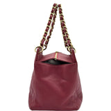 シャネル CHANEL ココマークチェーンショルダーバッグ A15688 6番台 ピンク ゴールド金具 キャビアスキン レディース ショルダーバッグ