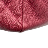 シャネル CHANEL ココマークチェーンショルダーバッグ A15688 6番台 ピンク ゴールド金具 キャビアスキン レディース ショルダーバッグ