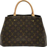 ルイ・ヴィトン LOUIS VUITTON モンテーニュMM M41056 ブラウン モノグラム レディース ショルダーバッグ