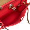 エルメス HERMES エールバッグジップPM D刻 ローズエクストリーム シルバー金具 トワル・ヴァッシュ レディース ショルダーバッグ