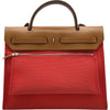 エルメス HERMES エールバッグジップPM D刻 ローズエクストリーム シルバー金具 トワル・ヴァッシュ レディース ショルダーバッグ