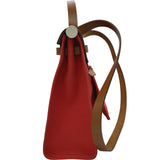 エルメス HERMES エールバッグジップPM D刻 ローズエクストリーム シルバー金具 トワル・ヴァッシュ レディース ショルダーバッグ