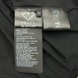 プラダ PRADA トライアングルロゴ半袖Tシャツ UJN661 ブラック コットン メンズ 半袖Ｔシャツ